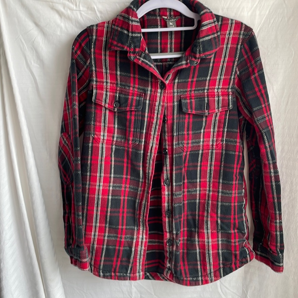Eddie Bauer Flannel Shirt / Jacket Size S EUC